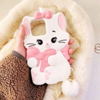 Iphone 12to173D Marie Cat Silicone Phone Case