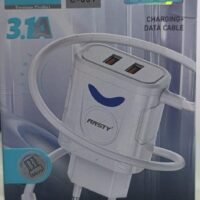 Ansty Model C-059 travel charger kit with a 3.1A fast-charging wall adapter and a Micro-USB charging/data cable